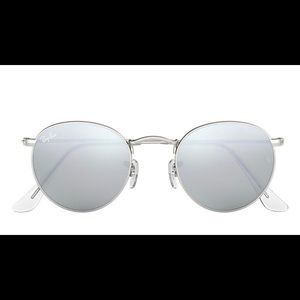 Ray Ban Round Silver Flash Sunglasses